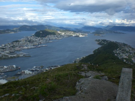 Ausblick vom Sukkertoppen nach Aalesund