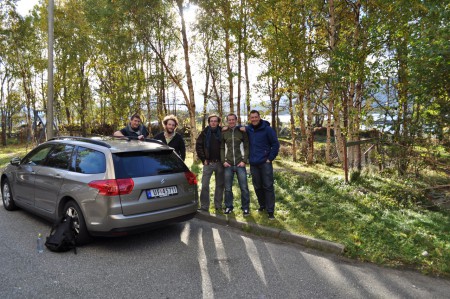 Die Besatzung: Jan (CZ), Victor (FRA), Daniel (GER), I, Silvan (CH)